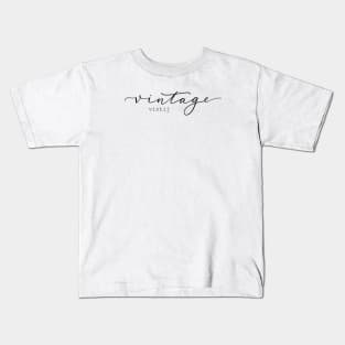 Vintage Lettering Kids T-Shirt